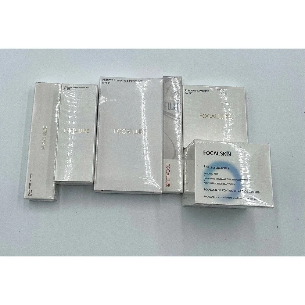 BNIB Focallure Cosmetic & Focalskin Skincare Bundle Set - 6 Pcs Factory Sealed